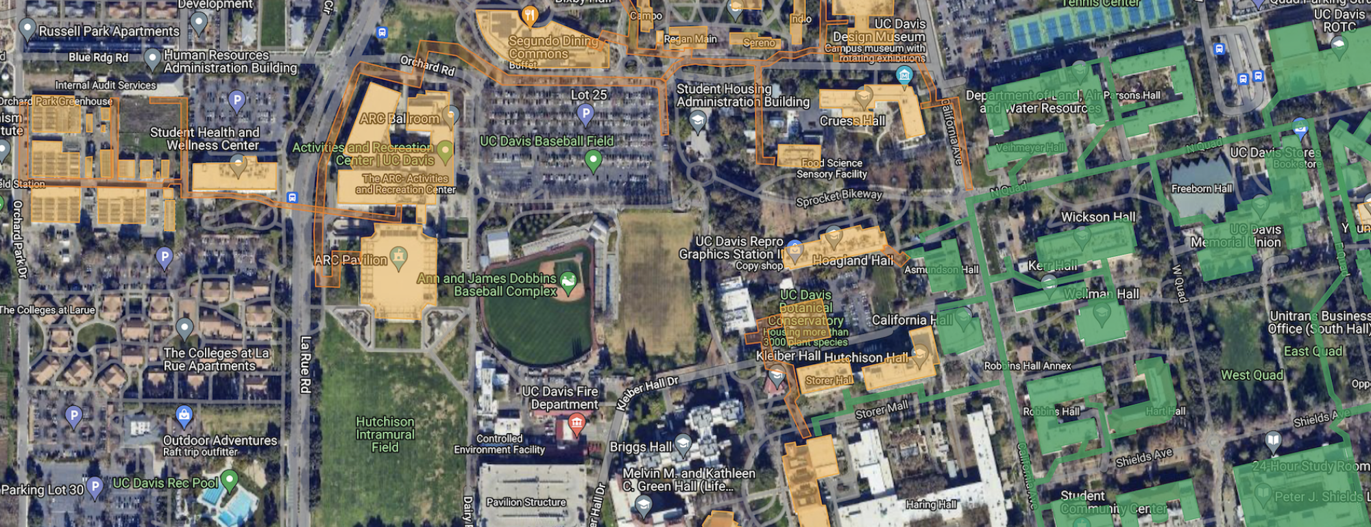 Screenshot of map of Big Shift construction