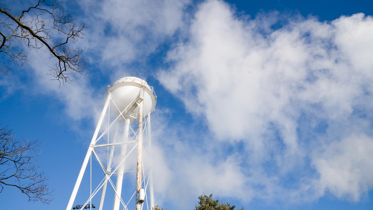 Steam and water tower