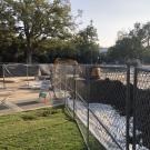 Big Shift construction fence