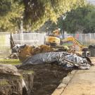 Big Shift trenching near the Art Building